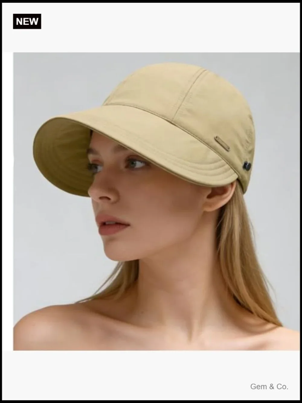 UPF 50+ Sun Hat Wide Brim Packable Ponytail Adjustable Fishing Hiking Hat